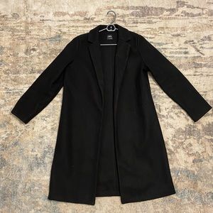 Black midi coat
